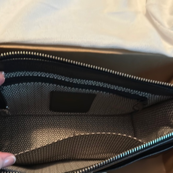 Brighton Black Crossbody Bag with Silver Accents - Picture 4 of 9